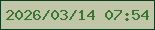 文字の大きさ：1、枠の色：0b3f1d、背景の色：c2c6a9、文字の色：387730 無料ブログパーツのブログ時計
