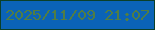 文字の大きさ：5、枠の色：0b4029、背景の色：0b63b7、文字の色：507d45 無料ブログパーツのブログ時計