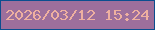 文字の大きさ：1、枠の色：0b4e8f、背景の色：9d6f9c、文字の色：eeb0a0 無料ブログパーツのブログ時計