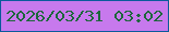 文字の大きさ：1、枠の色：0b5a9b、背景の色：c779ed、文字の色：1c673b 無料ブログパーツのブログ時計