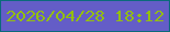 文字の大きさ：4、枠の色：0b6a7b、背景の色：645dc7、文字の色：94bf0d 無料ブログパーツのブログ時計