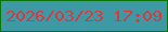 文字の大きさ：4、枠の色：0b7409、背景の色：3d9aa5、文字の色：d43a40 無料ブログパーツのブログ時計