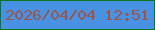 文字の大きさ：2、枠の色：0b7820、背景の色：4991e3、文字の色：9a5648 無料ブログパーツのブログ時計