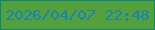 文字の大きさ：5、枠の色：0b8383、背景の色：54a03a、文字の色：1683bd 無料ブログパーツのブログ時計