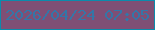 文字の大きさ：3、枠の色：0b8bac、背景の色：7f4f75、文字の色：3476a7 無料ブログパーツのブログ時計