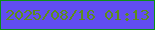 文字の大きさ：5、枠の色：0b9015、背景の色：614df1、文字の色：5e8d1b 無料ブログパーツのブログ時計