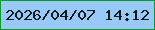 文字の大きさ：1、枠の色：0b9a29、背景の色：99c9f9、文字の色：0e1a1b 無料ブログパーツのブログ時計
