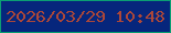 文字の大きさ：3、枠の色：0b9e73、背景の色：06267c、文字の色：ab4739 無料ブログパーツのブログ時計