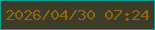文字の大きさ：5、枠の色：0ba295、背景の色：3c3c29、文字の色：916516 無料ブログパーツのブログ時計