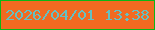 文字の大きさ：3、枠の色：0bb616、背景の色：f16a21、文字の色：64c0c2 無料ブログパーツのブログ時計