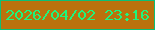 文字の大きさ：1、枠の色：0bc076、背景の色：ba720d、文字の色：1ff47d 無料ブログパーツのブログ時計