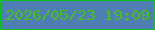 文字の大きさ：3、枠の色：0bc11b、背景の色：507eb4、文字の色：44c315 無料ブログパーツのブログ時計