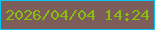 文字の大きさ：5、枠の色：0bc3f5、背景の色：7d5d5a、文字の色：89be10 無料ブログパーツのブログ時計