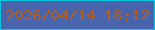文字の大きさ：1、枠の色：0bc7e0、背景の色：4764ac、文字の色：b15d1f 無料ブログパーツのブログ時計