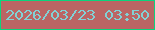 文字の大きさ：3、枠の色：0bd47d、背景の色：bb6564、文字の色：81d2d6 無料ブログパーツのブログ時計