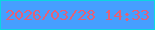 文字の大きさ：4、枠の色：0bd6e1、背景の色：469fff、文字の色：e36178 無料ブログパーツのブログ時計