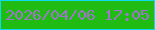 文字の大きさ：4、枠の色：0bdaf0、背景の色：20bc13、文字の色：a073cc 無料ブログパーツのブログ時計