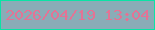 文字の大きさ：1、枠の色：0be3a5、背景の色：8aacb7、文字の色：e37395 無料ブログパーツのブログ時計