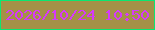 文字の大きさ：2、枠の色：0be771、背景の色：a59147、文字の色：d639fb 無料ブログパーツのブログ時計