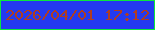 文字の大きさ：3、枠の色：0be83c、背景の色：243af0、文字の色：b03d20 無料ブログパーツのブログ時計