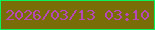 文字の大きさ：4、枠の色：0bf25d、背景の色：796d08、文字の色：b548b4 無料ブログパーツのブログ時計