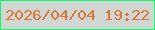 文字の大きさ：3、枠の色：0bfb62、背景の色：d0d6d1、文字の色：e07434 無料ブログパーツのブログ時計