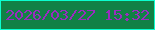文字の大きさ：2、枠の色：0bfecf、背景の色：118145、文字の色：992cbf 無料ブログパーツのブログ時計