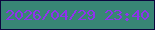 文字の大きさ：1、枠の色：0c063e、背景の色：388675、文字の色：8f32ed 無料ブログパーツのブログ時計