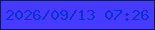 文字の大きさ：5、枠の色：0c1476、背景の色：463bfc、文字の色：092fd0 無料ブログパーツのブログ時計