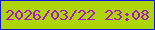 文字の大きさ：5、枠の色：0c17e4、背景の色：add507、文字の色：ad12d3 無料ブログパーツのブログ時計
