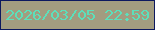 文字の大きさ：4、枠の色：0c185f、背景の色：a29c80、文字の色：5ce0bb 無料ブログパーツのブログ時計