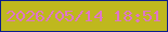 文字の大きさ：3、枠の色：0c1c8d、背景の色：bfb81e、文字の色：df76c7 無料ブログパーツのブログ時計