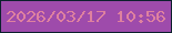 文字の大きさ：2、枠の色：0c202d、背景の色：9e4bab、文字の色：de819f 無料ブログパーツのブログ時計
