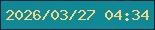 文字の大きさ：1、枠の色：0c2536、背景の色：118896、文字の色：f5d682 無料ブログパーツのブログ時計