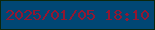 文字の大きさ：3、枠の色：0c270c、背景の色：014774、文字の色：921731 無料ブログパーツのブログ時計