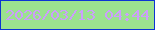 文字の大きさ：3、枠の色：0c34d3、背景の色：9be28f、文字の色：cc9efb 無料ブログパーツのブログ時計