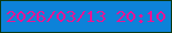 文字の大きさ：1、枠の色：0c3911、背景の色：0d82d9、文字の色：e71595 無料ブログパーツのブログ時計