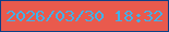 文字の大きさ：4、枠の色：0c4087、背景の色：e95a4d、文字の色：40b2ea 無料ブログパーツのブログ時計