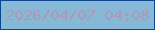 文字の大きさ：5、枠の色：0c4790、背景の色：86b8d7、文字の色：ac99b5 無料ブログパーツのブログ時計