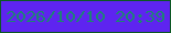 文字の大きさ：3、枠の色：0c5824、背景の色：5e24f0、文字の色：1d8375 無料ブログパーツのブログ時計