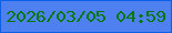 文字の大きさ：1、枠の色：0c60e8、背景の色：4e80f0、文字の色：09780c 無料ブログパーツのブログ時計