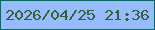 文字の大きさ：2、枠の色：0c6666、背景の色：96bcfc、文字の色：3b5c38 無料ブログパーツのブログ時計