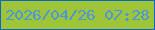 文字の大きさ：3、枠の色：0c66ca、背景の色：9ec438、文字の色：4896e0 無料ブログパーツのブログ時計