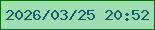 文字の大きさ：1、枠の色：0c6811、背景の色：9edeb1、文字の色：0e5e69 無料ブログパーツのブログ時計