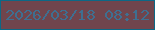 文字の大きさ：1、枠の色：0c6886、背景の色：70454d、文字の色：3e6f91 無料ブログパーツのブログ時計