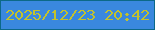 文字の大きさ：4、枠の色：0c6988、背景の色：3a88de、文字の色：c3c22c 無料ブログパーツのブログ時計