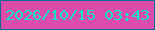 文字の大きさ：5、枠の色：0c6c94、背景の色：dc4caa、文字の色：07e9c5 無料ブログパーツのブログ時計