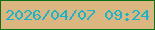 文字の大きさ：1、枠の色：0c7019、背景の色：dcb680、文字の色：15b5ca 無料ブログパーツのブログ時計