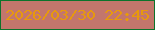 文字の大きさ：5、枠の色：0c732b、背景の色：c3766c、文字の色：e7990d 無料ブログパーツのブログ時計