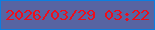 文字の大きさ：4、枠の色：0c7edf、背景の色：5764a2、文字の色：ee0d1b 無料ブログパーツのブログ時計